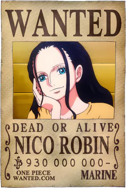 WANTED poster of Nico Robin - 930000000 Berries