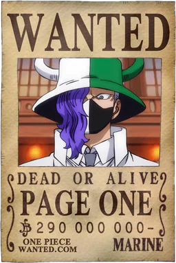 Affiche WANTED de Page One - 290000000 Berries