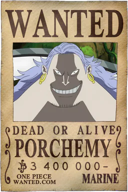 WANTED poster of Porchemy - 3400000 Berries