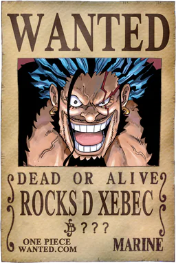 Affiche WANTED de Rocks D Xebec - montant inconnu de Berries