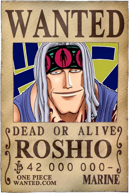 WANTED poster of Roshio - 42000000 Berries