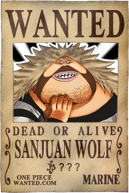 Affiche WANTED de Sanjuan Wolf - montant inconnu de Berries