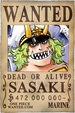 Poster WANTED de Sasaki - 472,000,000 Berries
