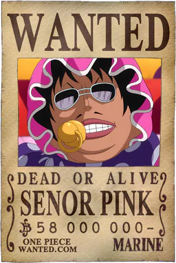 WANTED poster of Senor Pink - 58000000 Berries