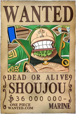 WANTED poster of Shoujou - 36000000 Berries