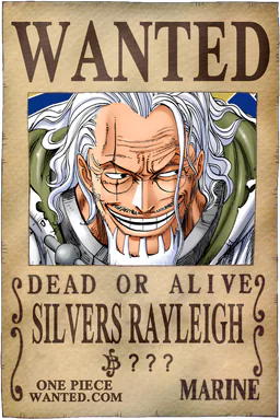 Affiche WANTED de Silvers Rayleigh - montant inconnu de Berries