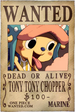 WANTED poster of Tony Tony Chopper - 100 Berries