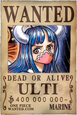 Affiche WANTED de Ulti - 400000000 Berries