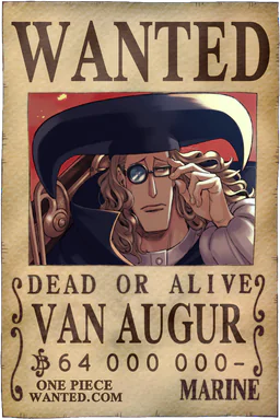 WANTED poster of Van Augur - 64000000 Berries