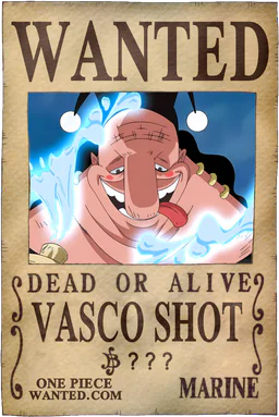 Affiche WANTED de Vasco Shot - montant inconnu de Berries