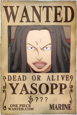 Affiche WANTED de Yasopp - montant inconnu de Berries