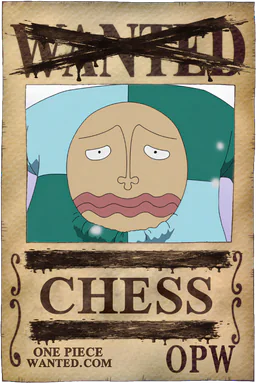 Neutralized WANTED poster of Chess