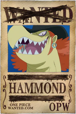 Affiche WANTED neutralisée de Hammond