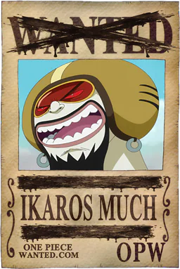 Affiche WANTED neutralisée de Ikaros Much