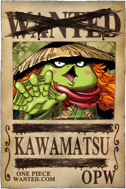 Affiche WANTED neutralisée de Kawamatsu
