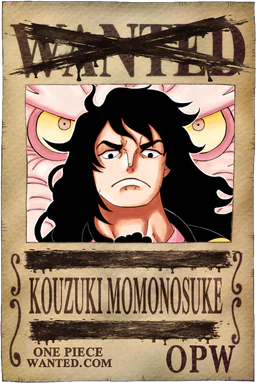 Neutralized WANTED poster of Kouzuki Momonosuke