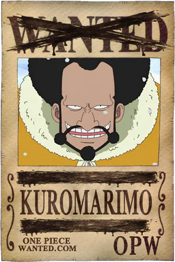 Neutralized WANTED poster of Kuromarimo