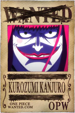 Affiche WANTED neutralisée de Kurozumi Kanjuro