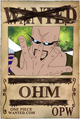 Neutralized WANTED poster of Ohm