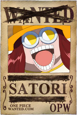 Affiche WANTED neutralisée de Satori