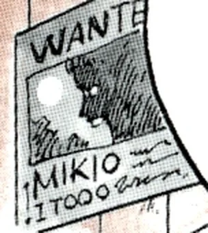 L’affiche de Mikio Itoo dans le manga One Piece