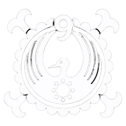 Jolly Roger des Neuf Fourreaux Rouges en filigrane